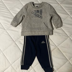 Adidas infant hoodie and jogger set